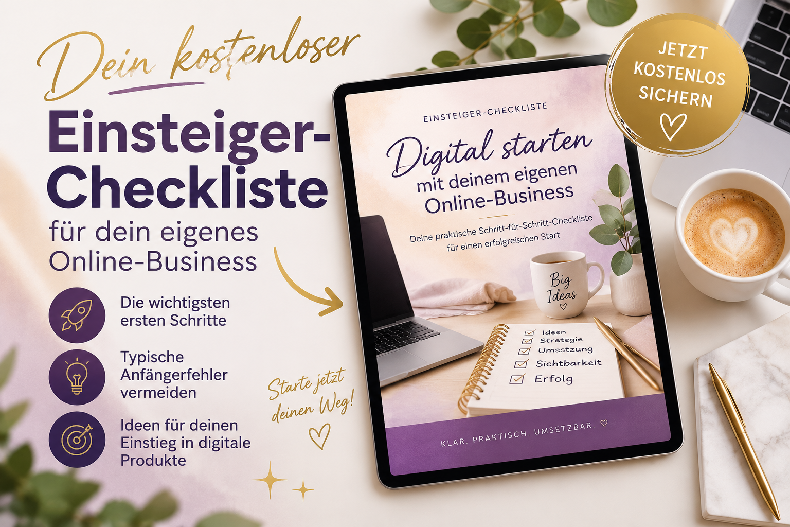 Kostenlose Einstiger Checkliste